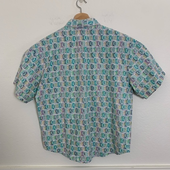 Vintage Gotcha Wild Hawaiian Print Collared Shirt No Tag Fits Mens M Surf Rad - Picture 5 of 17